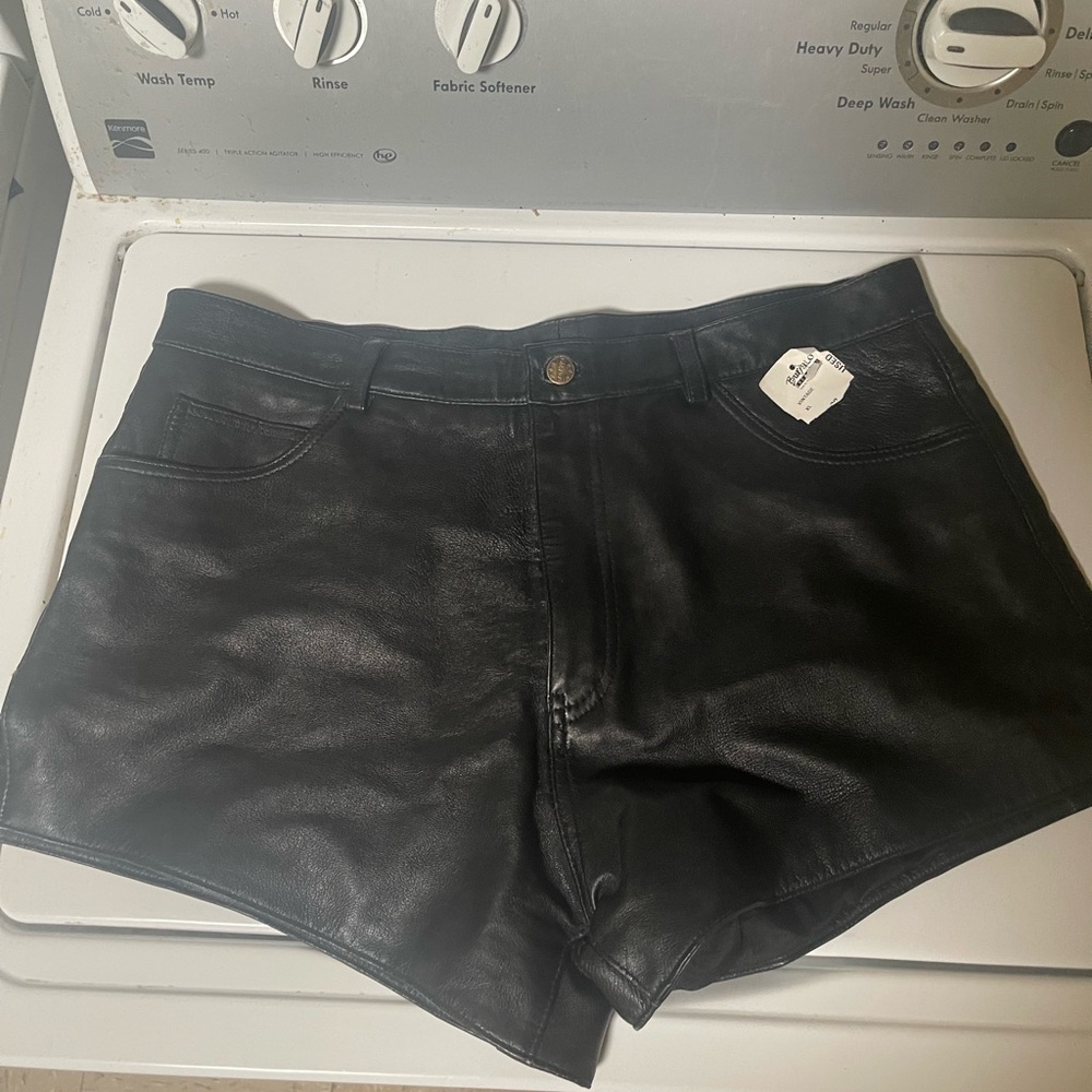 High Waist Black Shorts with Smooth Fabric